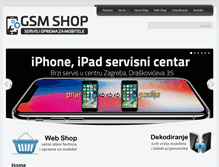 Tablet Screenshot of gsm-electronic.hr